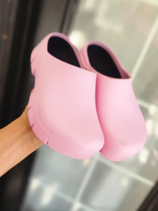 Women's Pink Slip-On Platform Clog - Picture 2 of 6